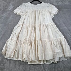 Anine Bing Asymmetrical Dress in Cream